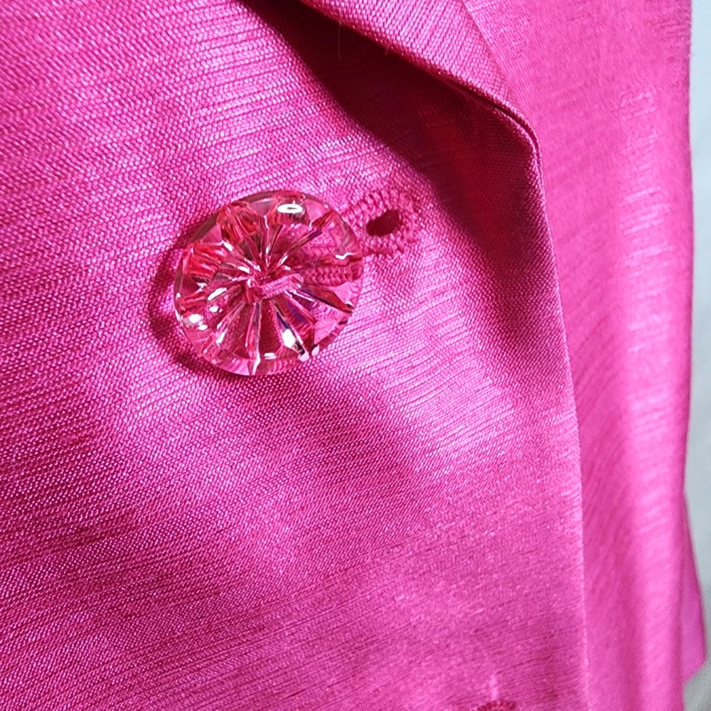 LE‎ SUIT Essentials Size 18 Shimmering Pink Barbiecore Special Occasion Blazer - Picture 7 of 13
